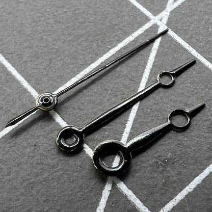 14mm hollow black watch hands set by Miyota, compatible with 2035 2115 2105 2305 movements