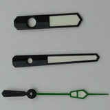 12.5mm Green+Black Trim Green Lume Watch Hands for NH35 NH36 7S26 7S36 Movement