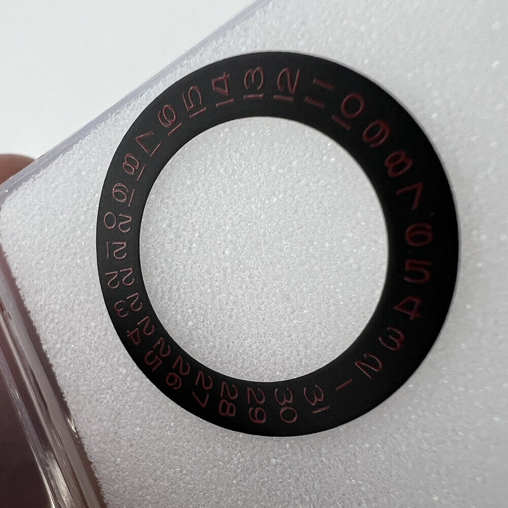 Red font date wheel overlay for ETA2824 2836 Miyota 8215/8200 watch movements with date at 3 o?clock.