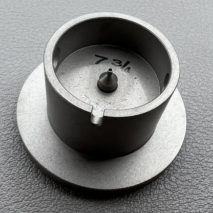 Size 7-3/4 ligne ETA 2671 movement holder with center screw, secure watch repair.