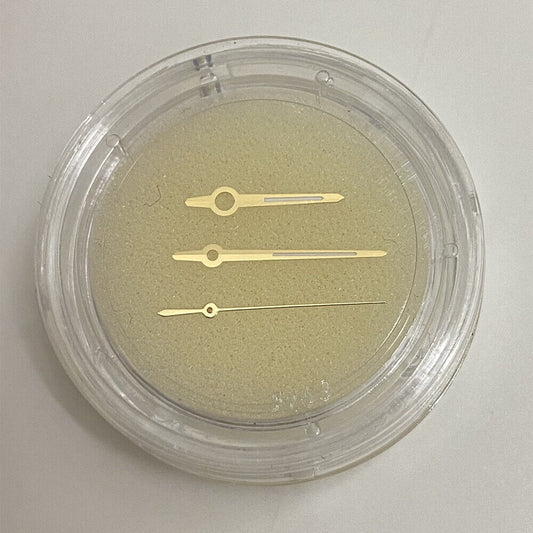 Golden and silver green luminous watch hands for ETA 2892, 2836, 2824 movements by Generic, enhancing visibility and style.