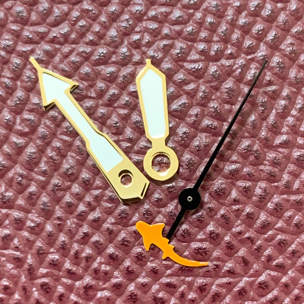 Green luminous hands set for NH35/NH36/4R36 movements, improving Turtle/Fish watch readability.