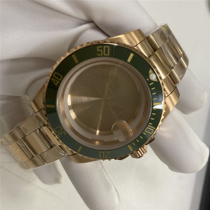 41MM watch case with 20MM strap compatible with Miyota 8215/8205/8200/2813 movements, durable design.