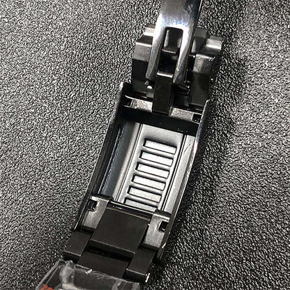 Boîtier de montre 40 mm avec bracelet en acier inoxydable noir PVD et verre saphir pour NH35/NH36 