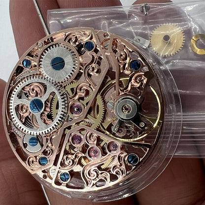 China Made ST3600 6497 carved hollow watch movement, precise hand-winding mechanical component for watches