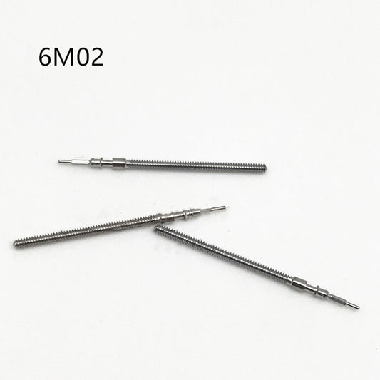 Lot de 10 tiges de remontoir de montre génériques pour mouvement 6M02
