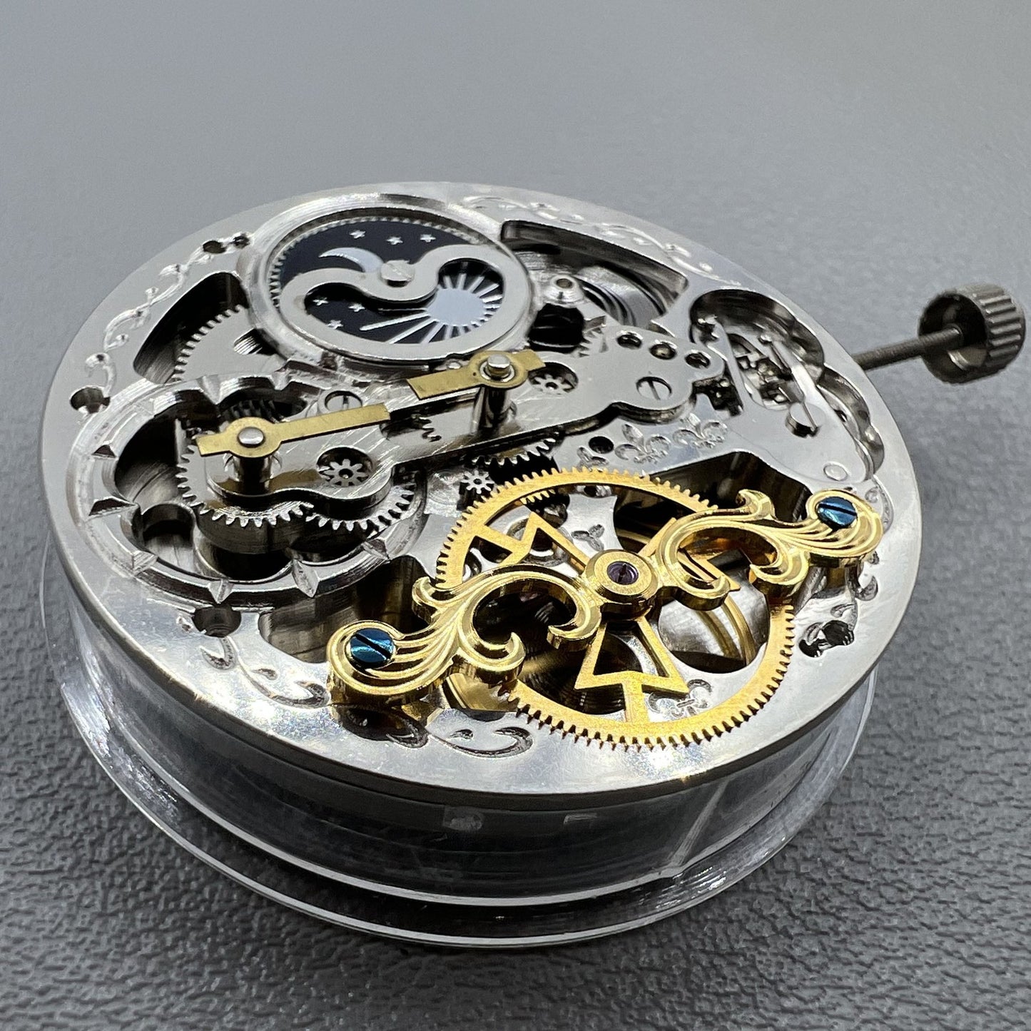 Mechanisches (automatisches) Uhrwerk mit hohler Doppelfeder aus Hangzhou 