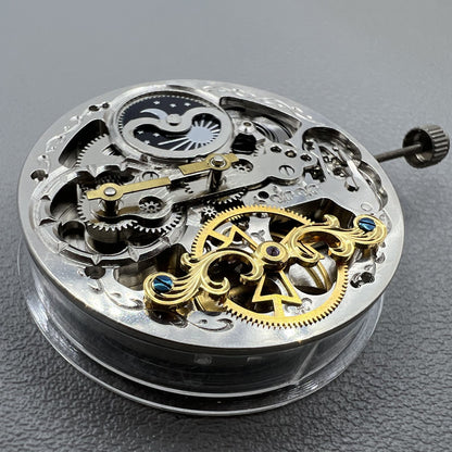 Mechanisches (automatisches) Uhrwerk mit hohler Doppelfeder aus Hangzhou 