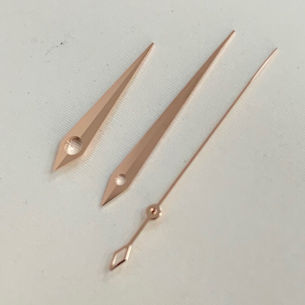 Gold and silver Lightning second hands set for NH35 NH36 watch movement, precise Swiss-style accessory.