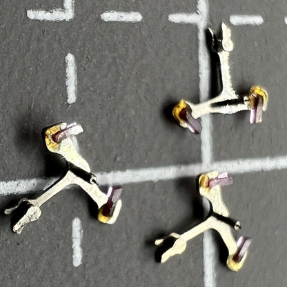 Pack of 3 pallet fork watch parts, generic fit for Movement 7009 7S26 #710, precise watch accessory