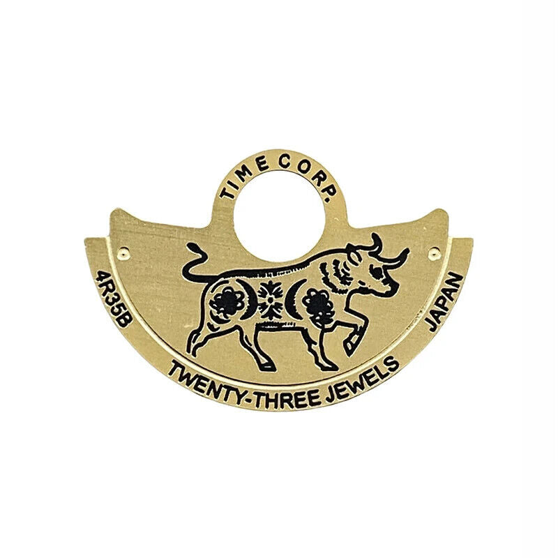 Zodiac Golden Rotor overlay for NH35 NH36 automatic movement, enhancing watch accessory functionality.