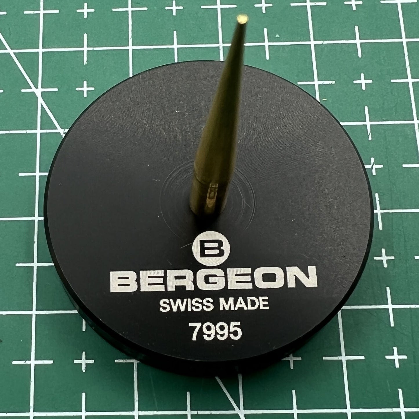 Swiss Bergeon 7995 balance cock holding tool, durable precision accessory for watch repair tasks