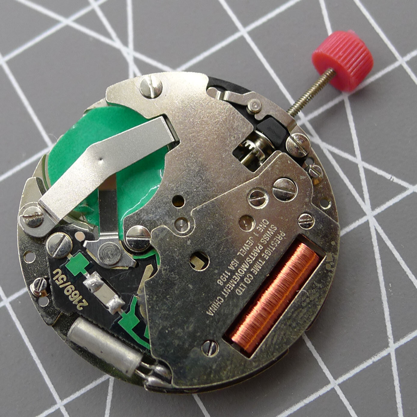 ISA 1198 Quarzwerk, Schweizer Uhrwerk, Mond- und Sternphase