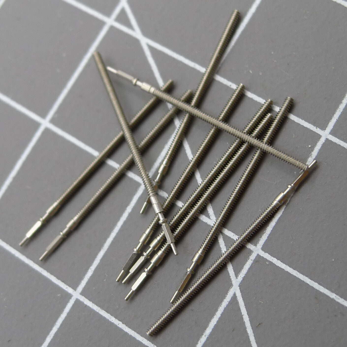 Watch winding stems for 5Y20 and 5Y30 movements, compatible spare parts.