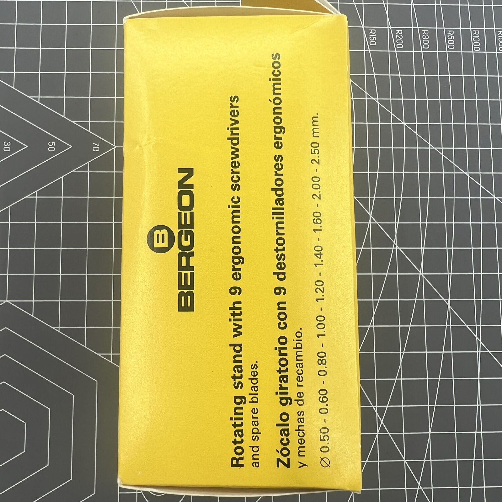 Bergeon 6899-S09 ergonomic stainless steel 9-piece watch repair screwdriver set for precise adjustments