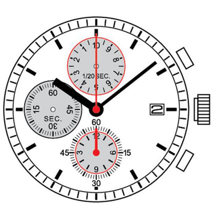 Hattori Epson TMI YM9G quartz watch movement, precise Japanese engineering for premium watch accessories.