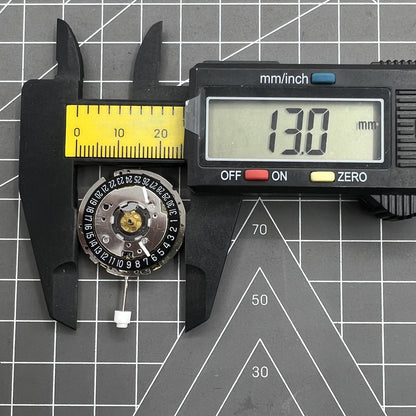 Golden ISA 8271 Date At 6 quartz watch with multifunctional dial, elegant gold-tone finish by ISA.