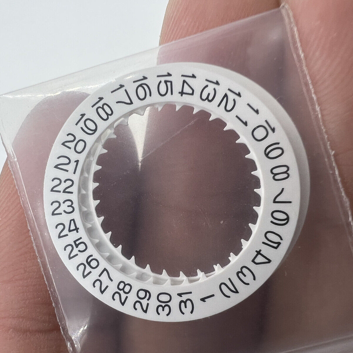 Reversal Number Date Disk Wheel for NH35 NH36 Movement, Date at 9 o'clock by Reversal