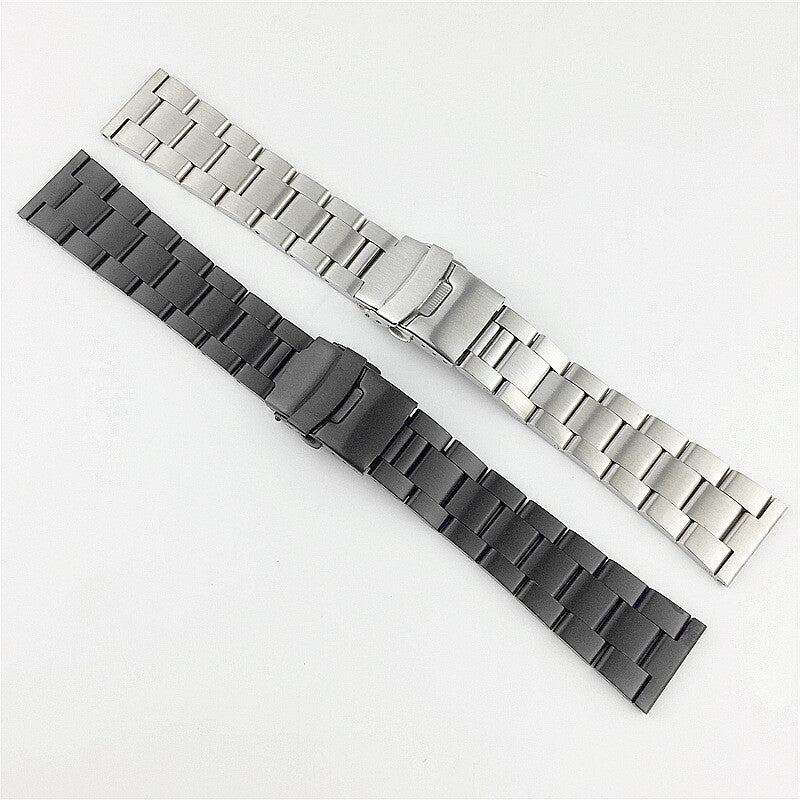 Diving Silk watch band with double lock buckle, waterproof strap for 18-26mm watches.