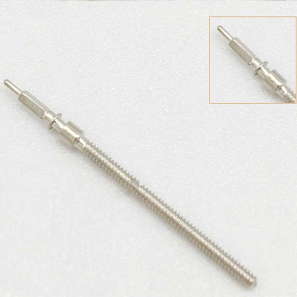 Set of 10 generic watch winding stems for ST6 movement, ideal for repairs and replacements.
