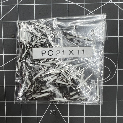 Lot de 100 aiguilles lumineuses vertes de 11 mm pour montre à quartz Hattori Epson PC21