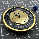 Swiss Made Ronda 5030D Quartz Movement Black Disk Date At 4 Watch Part