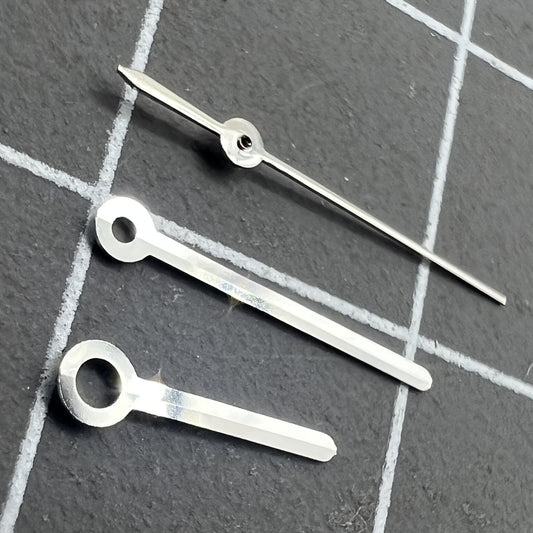 Aiguilles de montre rondes argentées de 10 mm pour mouvement à quartz Miyota 7T35