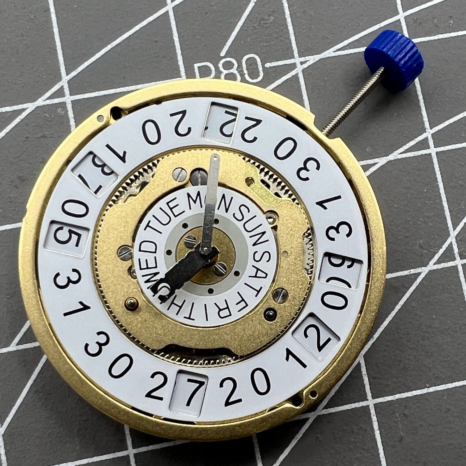 Swiss Made Ronda 5050C quartz watch movement for precise timekeeping in watch accessories.