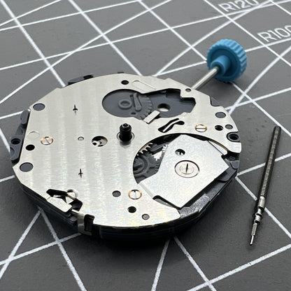 Japan Made Miyota 6P27 quartz movement watch mechanism for precise timekeeping and durability.