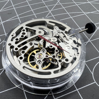 Montre squelette mécanique automatique Seagull Silver TY2809 