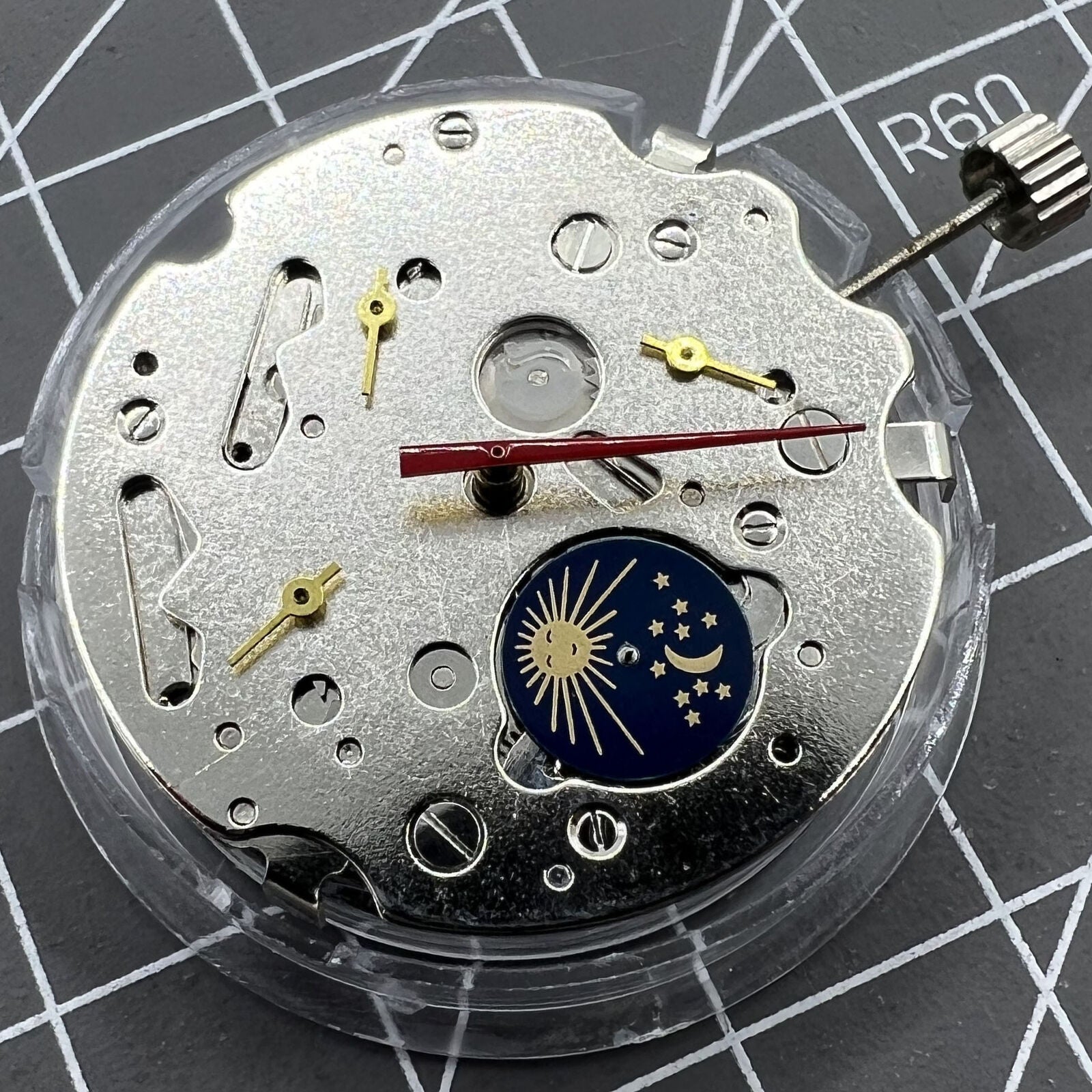 TY2876 T16 watch accessory highlighting sleek automatic movement and small second dials at 3, 6, 9, and 12 o'clock.