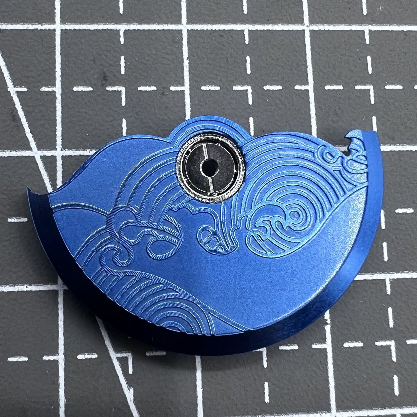 Blau Modifizierte Glücksbringer Wolkenrotor Schwungmasse für NH35 NH36 Uhrwerk