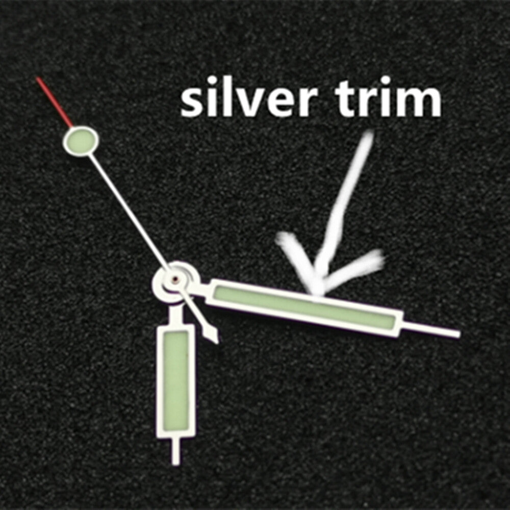 C3 green luminous watch hands set for SRP777 SKX007 NH35A/NH36A, precise fit, ideal for watch repair.