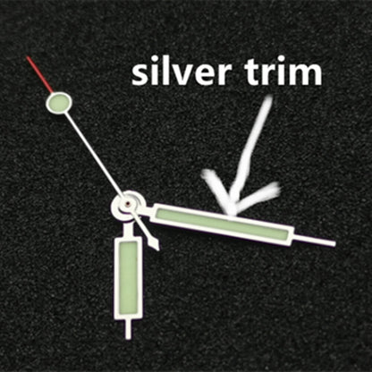 C3 green luminous watch hands set for SRP777 SKX007 NH35A/NH36A, precise fit, ideal for watch repair.