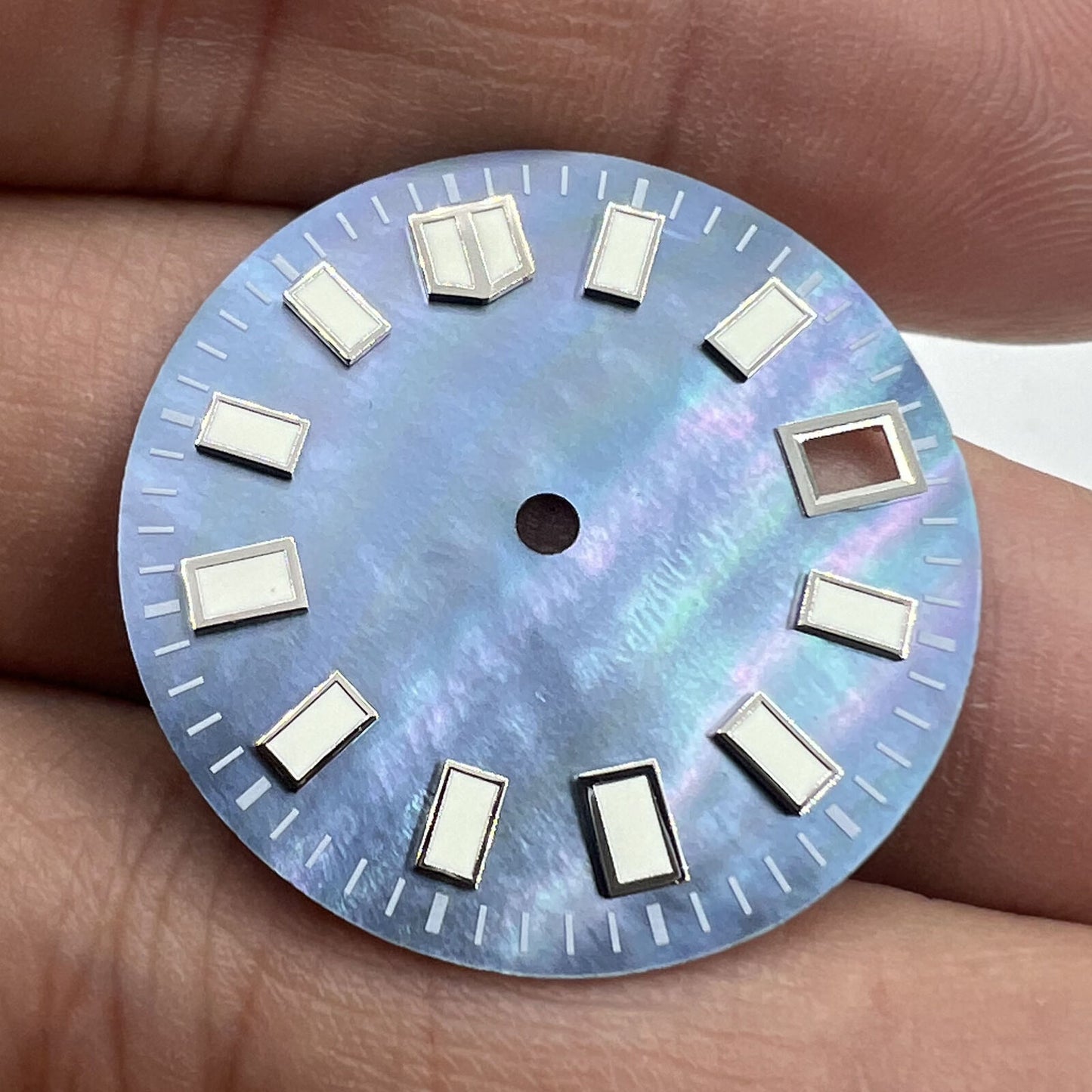 Green luminous meteorite starry sky watch dial for NH35 movement, precise and stylish.