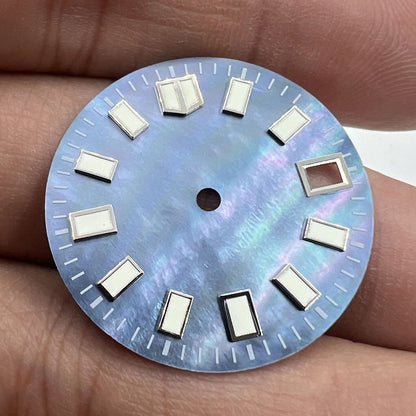 Green luminous meteorite starry sky watch dial for NH35 movement, precise and stylish.