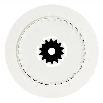 White Arabic and English font date and week disk wheels for NH36 3/3.8 movement, enhancing watch functionality.