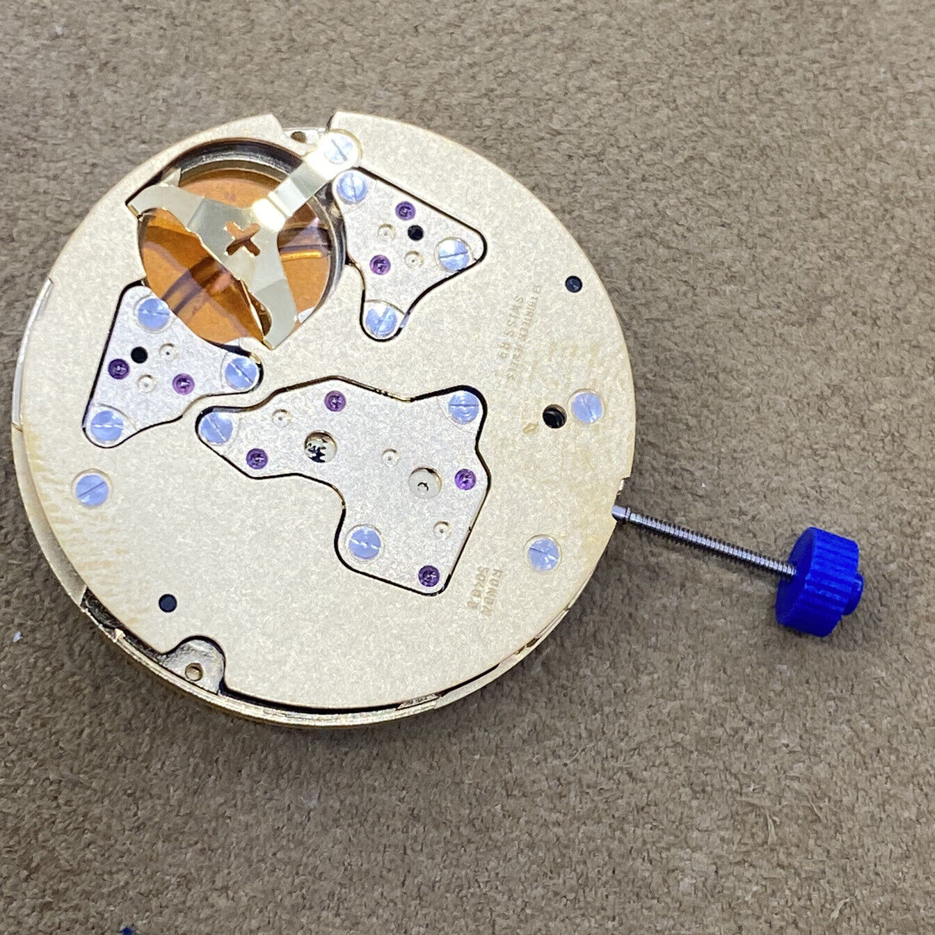 Ronda 5040D Swiss quartz watch movement with chronograph functions for precise timekeeping