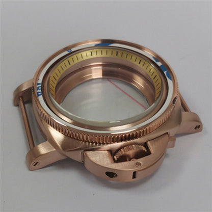 42mm Stainless Steel PVD Rose Goden Watch Case for NH35/NH36/4R/7S Movement