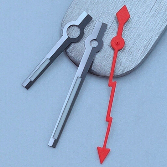 Black trim orange lightning second hand for NH35 NH36 watch movements, precise timing accessory