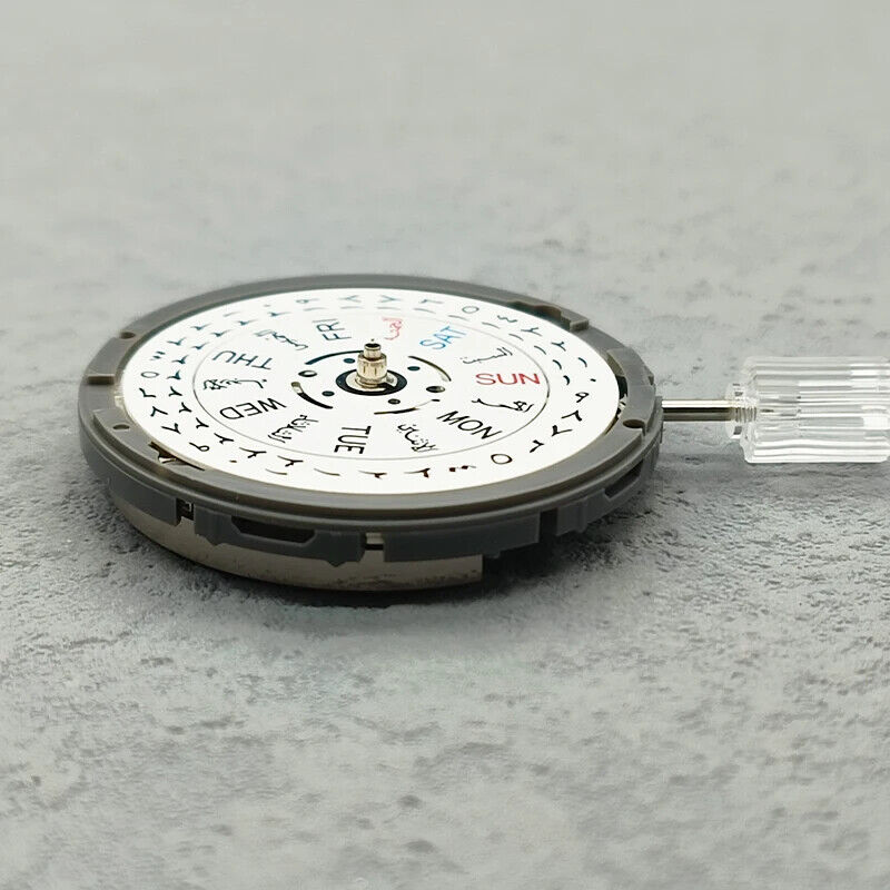 NH36 Japan Made automatic watch movement with Arabic date dial, crown at 3 o?clock, precise and durable mechanism.