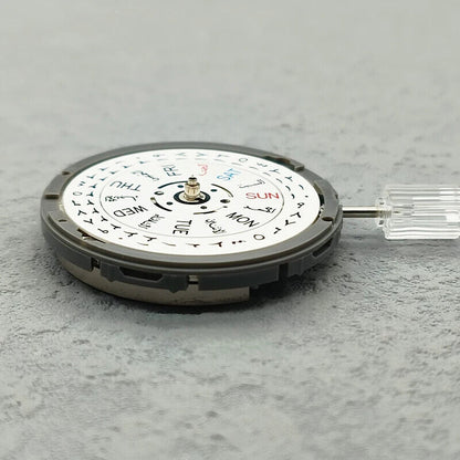 NH36 Japan Made automatic watch movement with Arabic date dial, crown at 3 o?clock, precise and durable mechanism.