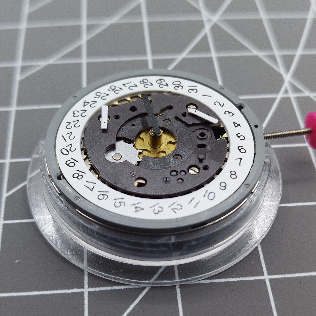 Mouvement suisse ISA 8172 de remplacement, mouvement à quartz d'origine ISA 8162, date à 4 heures