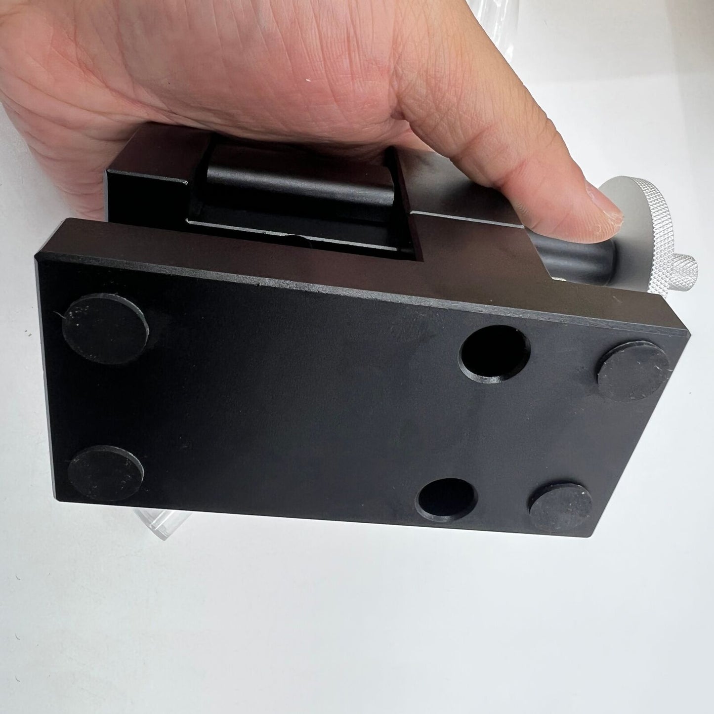 Adjustable watch strap link pin remover tool for precise bracelet chain adjustments.