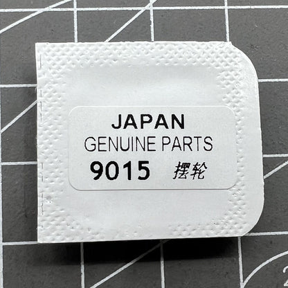 Complete balance wheel with hairspring for Miyota 9015 by Miyota, essential for precise watch movement timing.