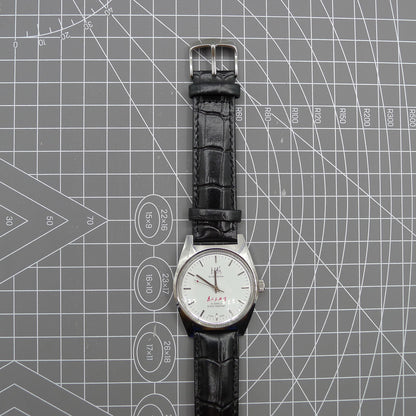 Shanghai Factory 37mm 7120 men's manual mechanical watch showcasing shock-resistant design and classic craftsmanship.
