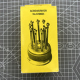 Grey Rotated Screwdriver Holder with Transparent Cover for 9pcs Screwdrivers