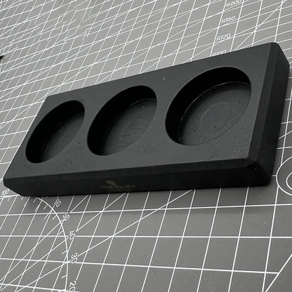 Black stand holder for BG Automatic Precision Oilers 7718-7720, providing stable and organized tool storage.