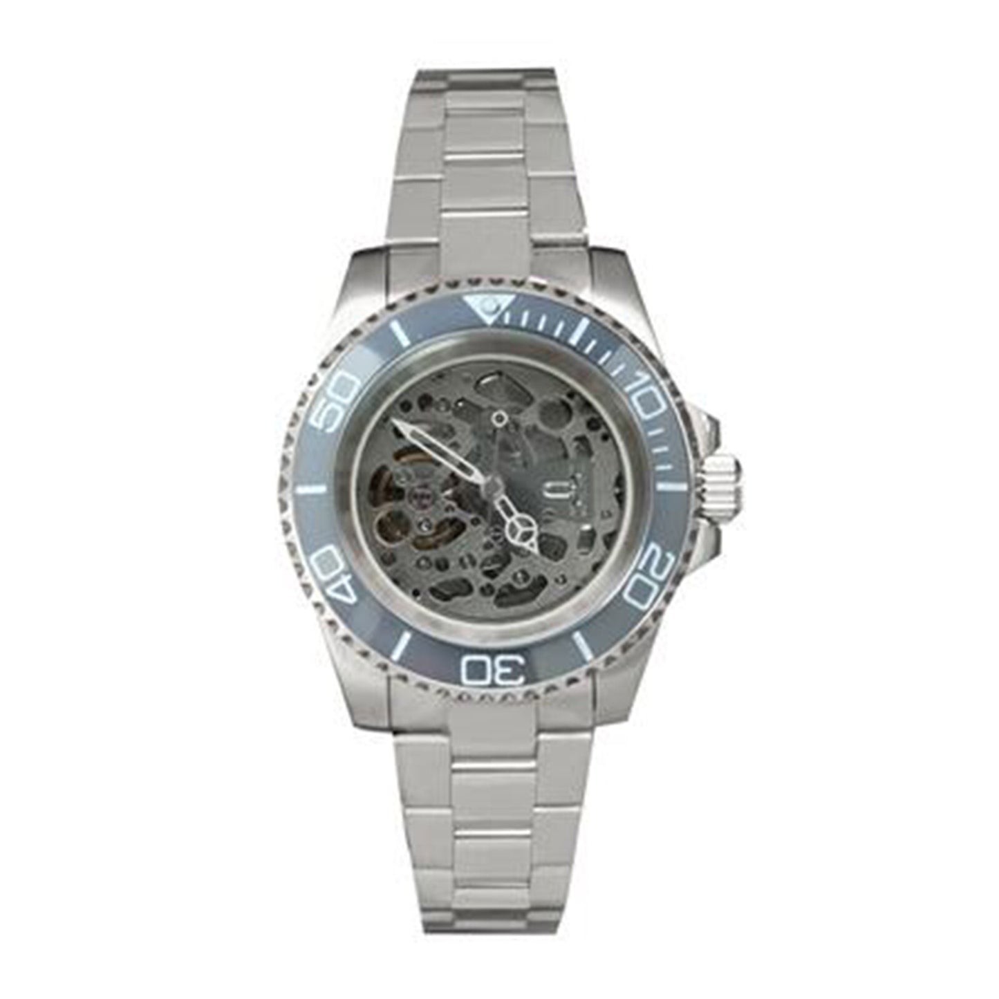NH70 40mm Stainless Steel Watch Case Sapphire Glass Hollow Dial Luminous Hands
