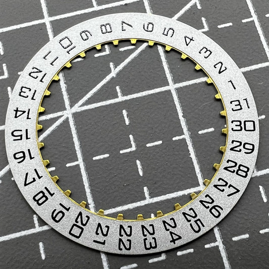 Men?s silver date disk wheel by ETA, compatible with ETA2892 and ETA2824 movements for precise watch repair.